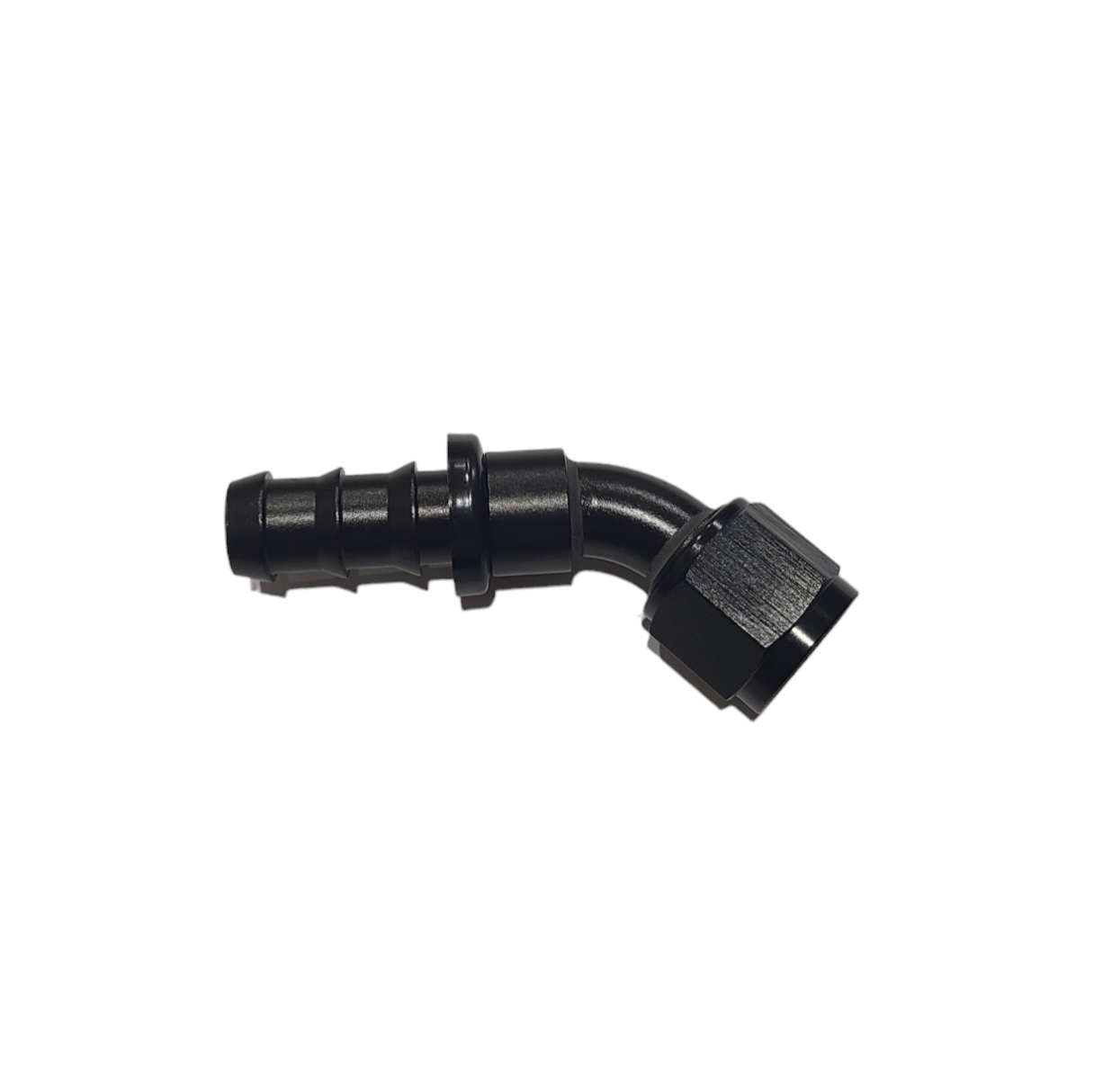 45° Degree Push Lock Hose End AN10 (BLACK)