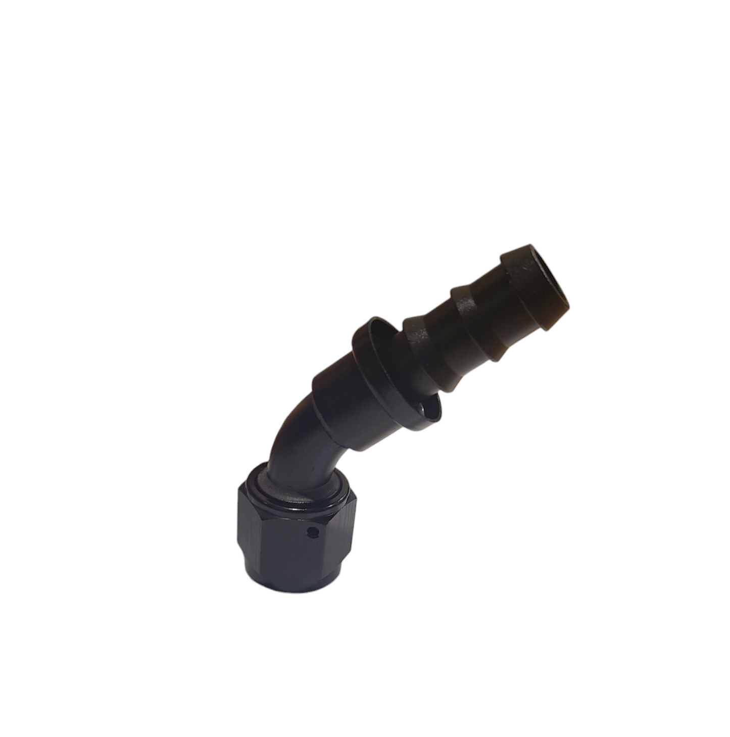 45° Degree Push Lock Hose End AN10 (BLACK)